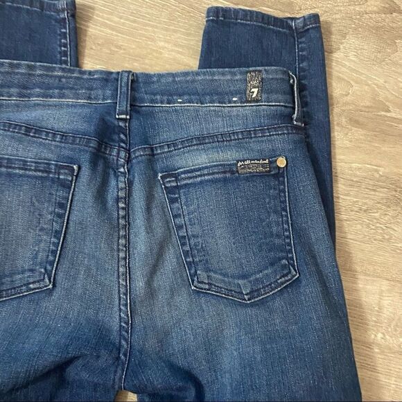 7FAMK Sz 26 midrise cropped skinny - Picture 7 of 11